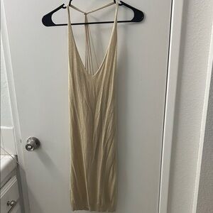 Cream Dress With Glitter